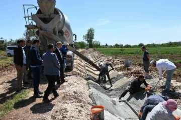 Oğuzeli’nde çiftçiye sulama kanalı müjdesi
