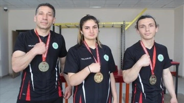 Ordulu bilek güreşi sporcuları Avrupa Şampiyonası'na hazırlanıyor