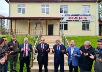 Orhan Şahin ilk müdahale ekip binası dualarla hizmete girdi
