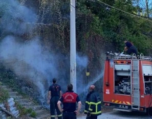 Ormanlık alanda yakılan ateş ekipleri harekete geçirdi