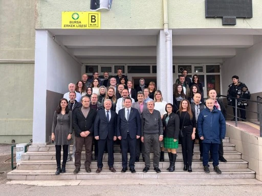 Osmangazi Belediye Başkanı Erkan Aydın'dan Erkek Lisesi'ne ziyaret 