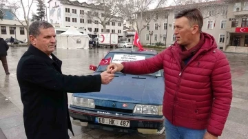 Otomobilini depremzedeler için sattı
