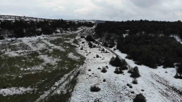 (ÖZEL) Eskişehir’de Nisan ayında kar sürprizi
