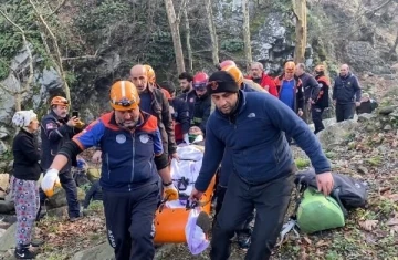 Bursa'da odun toplayan kişi uçurumdan yuvarlandı