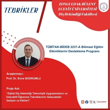 Prof. Dr. Bodrumlu’nun araştırmacı olduğu projeye destek
