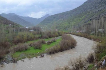 Sağanak yağışlar Habur Çayı’nın debisini yükselti
