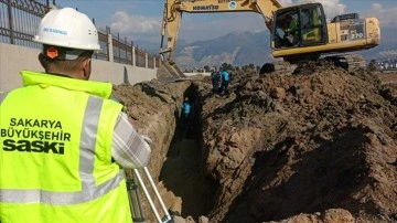 Sakarya Büyükşehir Belediyesi, afet bölgesinde kuracağı konteyner kentlerin altyapısını tamamladı