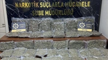 Sakarya'da 24,5 kilogram skunk ele geçirildi