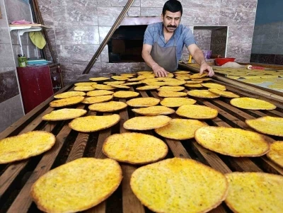 Samsat’ta geleneksel bayram taplaması yapılmaya başlandı
