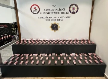 Samsun’da 13 bin 400 adet sentetik ecza ele geçti: 1 gözaltı
