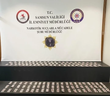 Samsun’da 1833 adet sentetik ecza ele geçirildi
