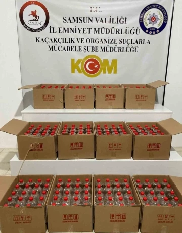 Samsun’da 240 litre etil alkol ele geçirildi