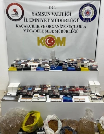 Samsun’da 30 bin 920 adet makaron ele geçirildi
