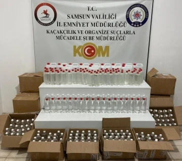 Samsun’da 455 litre etil alkol ele geçirildi
