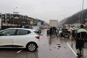 Samsun’da 8 araçlı trafik kazaları: 1 yaralı
