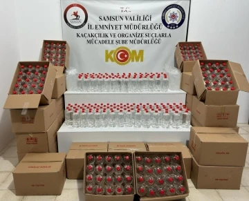 Samsun’da 860 litre etil alkol ele geçirildi
