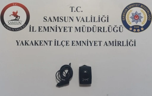 Samsun’da bir araçta radar tespit cihazı ele geçirildi
