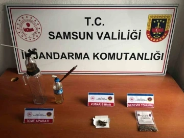 Samsun’da jandarmadan uyuşturucu operasyonu
