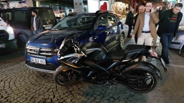 Samsun’da otomobil ile motosiklet çarpıştı: 1 yaralı
