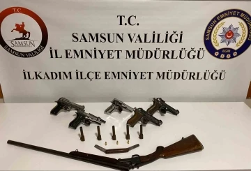 Samsun’da silah ve parçaları ele geçirildi: 1 gözaltı
