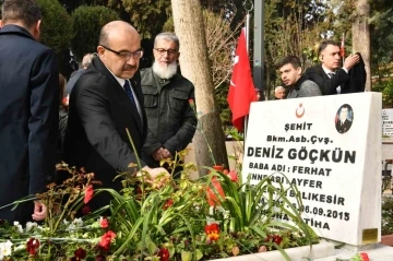 Şehitler minnet ve şükranla anıldı
