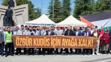 Selçuk Üniversitesindeki Gazze nöbeti sürüyor
