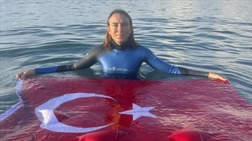 Serbest dalış sporcusu Necati Gül, 74 metreyle Türkiye rekorunu geliştirdi