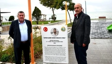 Sergen Mudanya ismi Sahil Park’ta yaşatılacak