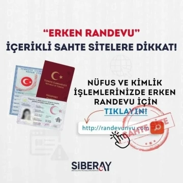 SİBERAY &quot;sahte sitelere&quot; karşı uyardı: Bu tür linklere tıklamayın
