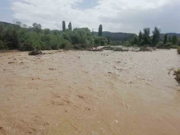 Şiddetli sağanak hayatı felç etti, tarım arazileri zarar gördü
