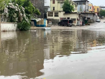 Şiddetli yağmur ve rüzgar ağaçları kökünden söktü, vinci devirdi
