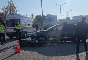 Otomobil ile motosiklet çarpıştı: 1 ölü