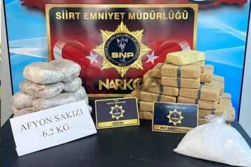 Siirt’te yolcunun valizinden 25 kilo uyuşturucu çıktı