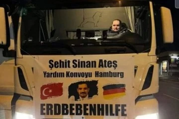 Sinan Ateş adına deprem bölgesine yardım