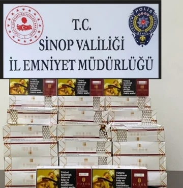 Sinop’ta 10 bin makaron ele geçirildi: 1 gözaltı
