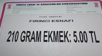 Sinop’ta ekmek 5 TL oldu
