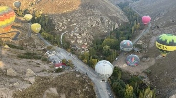 Soğanlı Vadisi'nde 1 yılda 15 binden fazla turist balon turuna katıldı