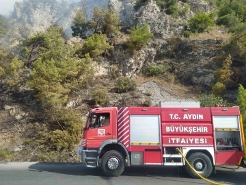 Söke’deki yangında itfaiye ekipleri alevlerle mücadele etti
