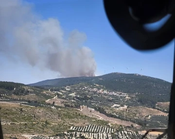 Soma’da orman yangını
