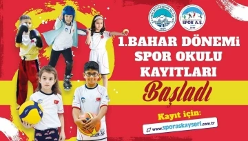 Spor A.Ş.’nin Bahar Dönemi Spor Okulları Kayıtları Başladı
