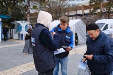 Su tasarrufuna dikkat çekmek için conta dağıttılar
