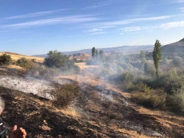 Sungurlu’da 2 ayrı köyde yangın
