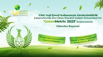 Sürdürülebilirlik çalışmalarıyla öne çıkan İGÜ’den, GreenMetric 2023 başarısı
