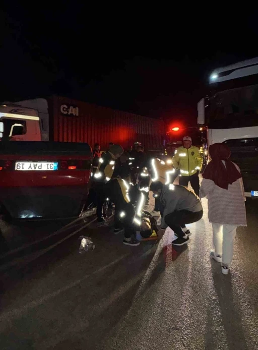 Takla atarak hurdaya dönen Fiat Tofaş’ın sürücüsü yaralandı
