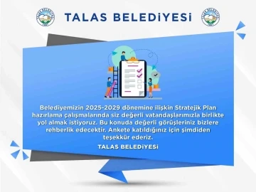 Talas’ta stratejik planlama için anket
