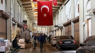 Tarihi Maraş Çarşısı'nın ana koridoru güçlendirme sayesinde ayakta kaldı