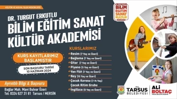 Tarsus’ta yapay zeka ve sanat kursları başladı
