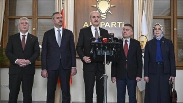 TBMM Başkanı Kurtulmuş, AK Parti Meclis Grubu'nu ziyaret etti