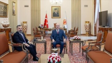 TBMM Başkanı Kurtulmuş, RTÜK Başkanı Şahin'i kabul etti