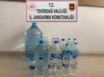  55 litre el yapımı içki ele geçirildi